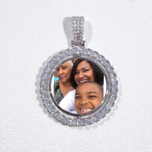 3D Spinning 2-Faced Custom Picture Pendant