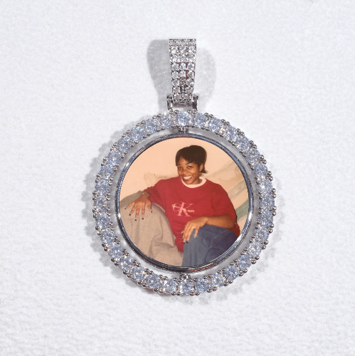 3D Spinning 2-Faced Custom Picture Pendant
