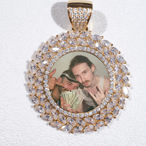 Large 3D Wheat Ear Custom Picture Pendant