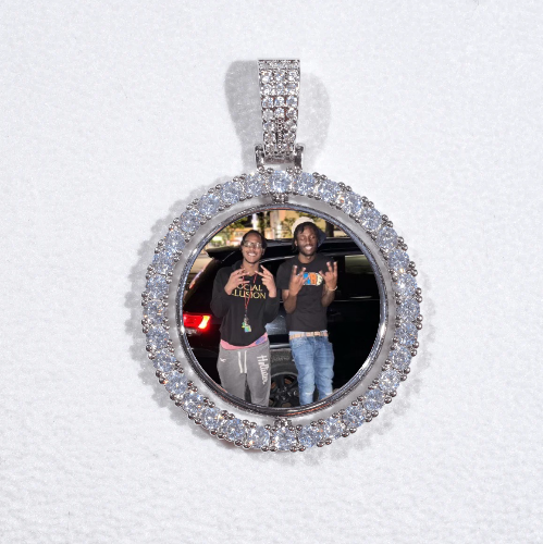 3D Spinning 2-Faced Custom Picture Pendant