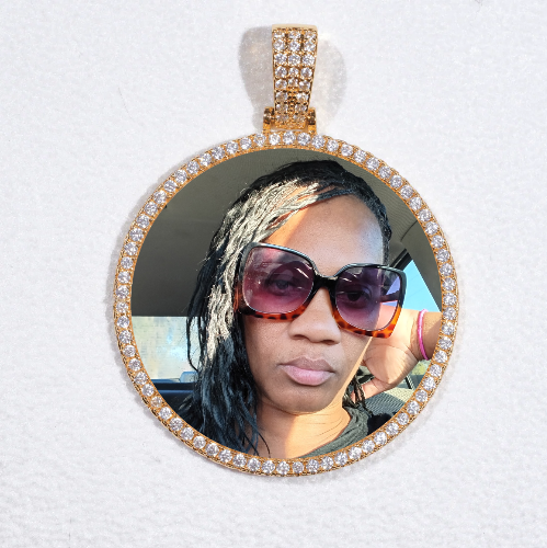 MEDIUM 3D CIRCLE CUSTOM PICTURE PENDANT