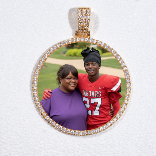MEDIUM 3D CIRCLE CUSTOM PICTURE PENDANT