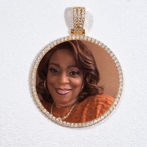 MEDIUM 3D CIRCLE CUSTOM PICTURE PENDANT