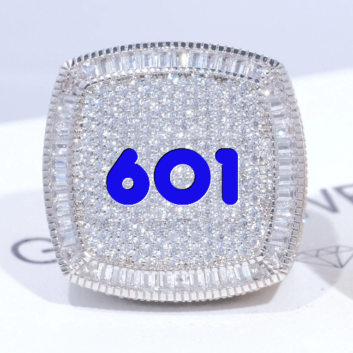 CUSTOM LETTER 3D ICED RING