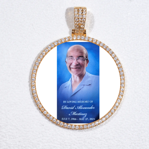 MEDIUM 3D CIRCLE CUSTOM PICTURE PENDANT