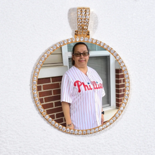 MEDIUM 3D CIRCLE CUSTOM PICTURE PENDANT