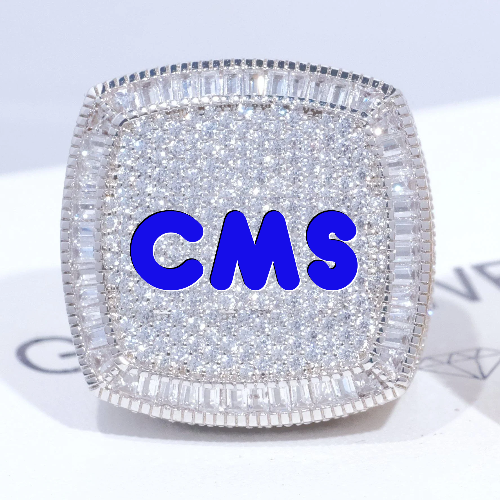 CUSTOM LETTER 3D ICED RING