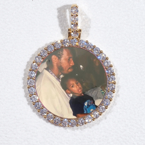 3D CIRCLE CUSTOM PICTURE PENDANT SMALL SIZE