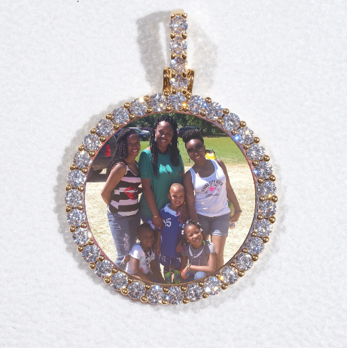 3D CIRCLE CUSTOM PICTURE PENDANT SMALL SIZE