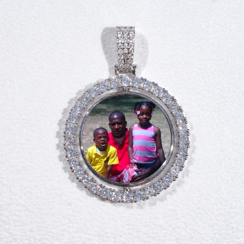 3D Spinning 2-Faced Custom Picture Pendant
