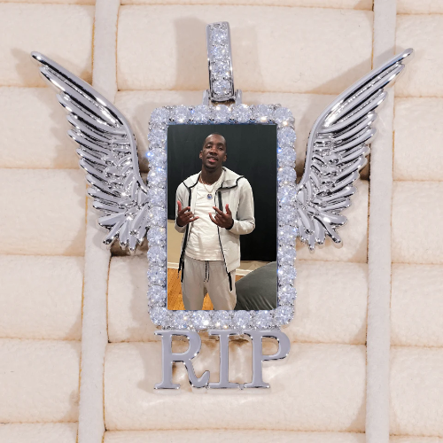 RIP WING 3D CUSTOM PICTURE PENDANT