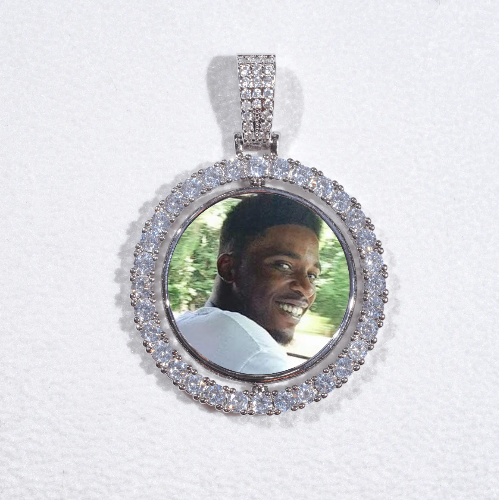 3D Spinning 2-Faced Custom Picture Pendant