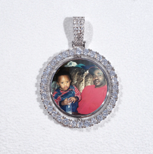3D Spinning 2-Faced Custom Picture Pendant