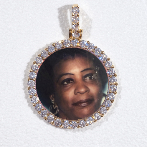 3D CIRCLE CUSTOM PICTURE PENDANT SMALL SIZE
