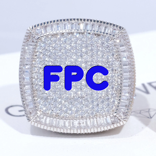 CUSTOM LETTER 3D ICED RING