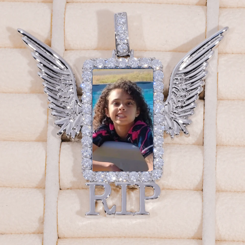 RIP WING 3D CUSTOM PICTURE PENDANT