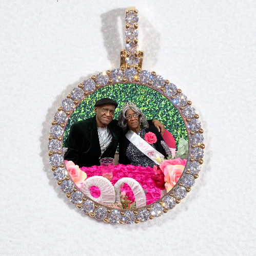 3D CIRCLE CUSTOM PICTURE PENDANT SMALL SIZE