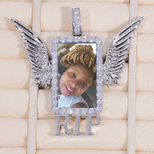 RIP WING 3D CUSTOM PICTURE PENDANT