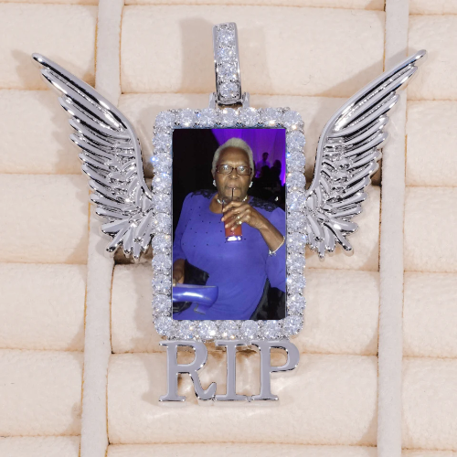 RIP WING 3D CUSTOM PICTURE PENDANT