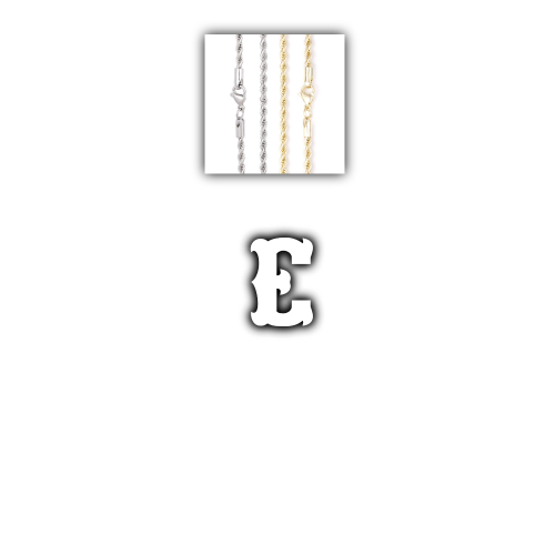 Custom Letters Freibeuter Font Necklace