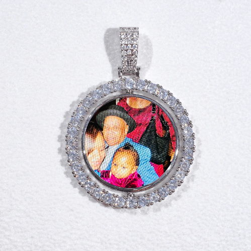 3D Spinning 2-Faced Custom Picture Pendant