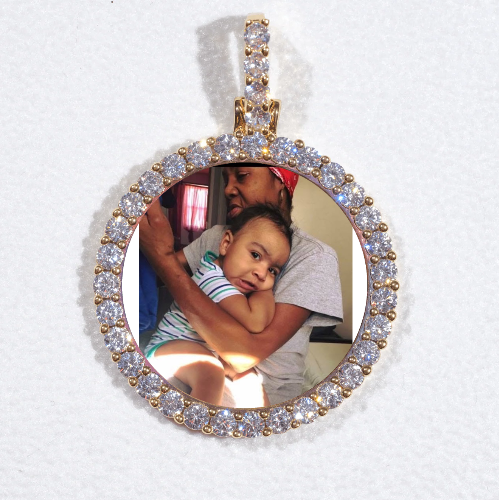 3D CIRCLE CUSTOM PICTURE PENDANT SMALL SIZE
