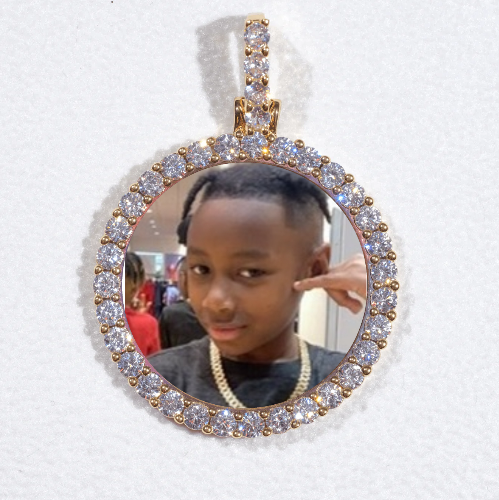 3D CIRCLE CUSTOM PICTURE PENDANT SMALL SIZE