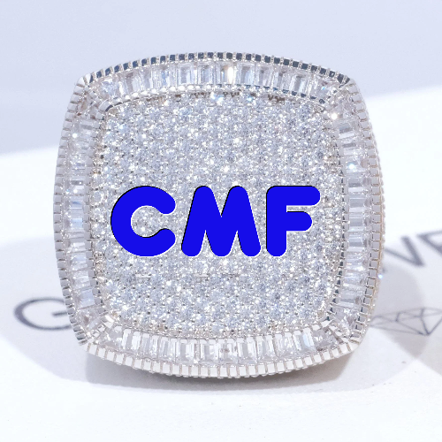CUSTOM LETTER 3D ICED RING