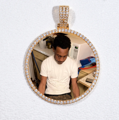 MEDIUM 3D CIRCLE CUSTOM PICTURE PENDANT