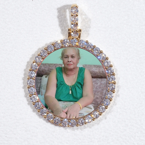 3D CIRCLE CUSTOM PICTURE PENDANT SMALL SIZE