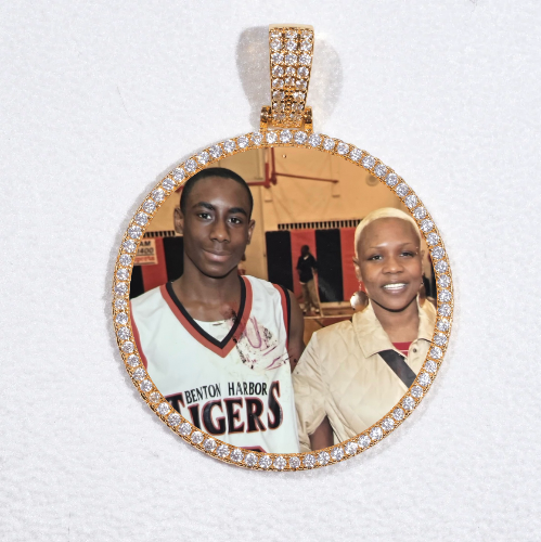 MEDIUM 3D CIRCLE CUSTOM PICTURE PENDANT
