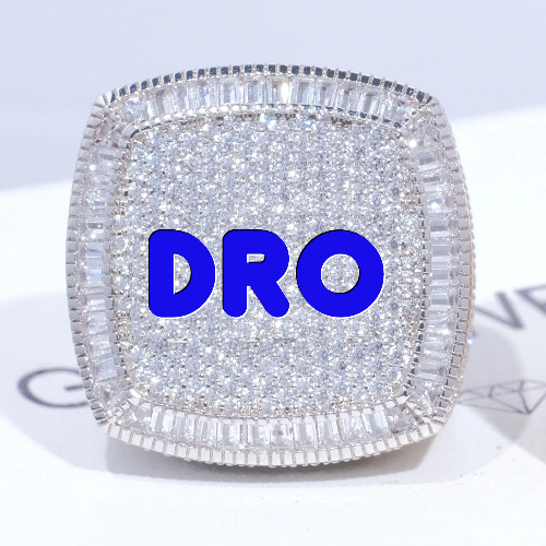 CUSTOM LETTER 3D ICED RING
