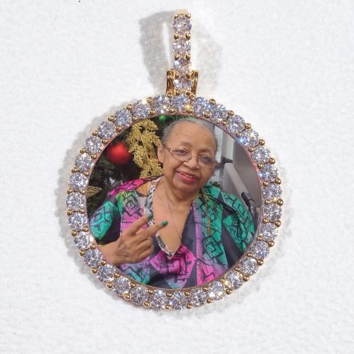 3D CIRCLE CUSTOM PICTURE PENDANT SMALL SIZE