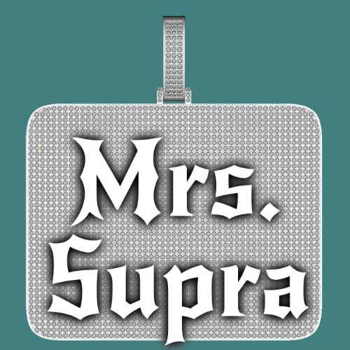 CUSTOM LETTER NECKLACE 3D BIG SQUARE
