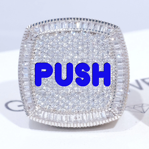 CUSTOM LETTER 3D ICED RING