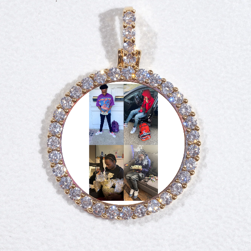 3D CIRCLE CUSTOM PICTURE PENDANT SMALL SIZE
