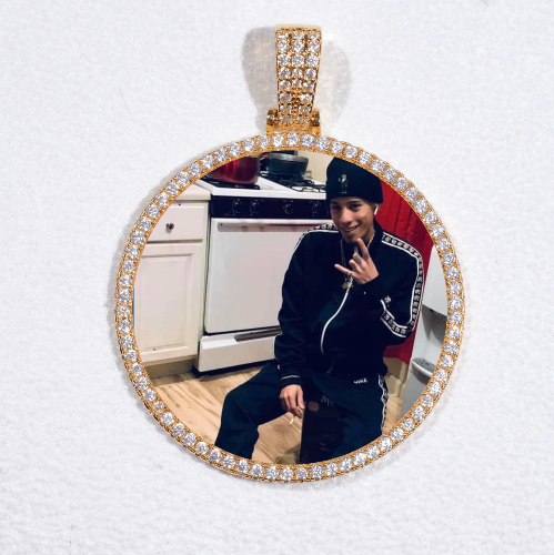MEDIUM 3D CIRCLE CUSTOM PICTURE PENDANT