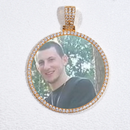MEDIUM 3D CIRCLE CUSTOM PICTURE PENDANT