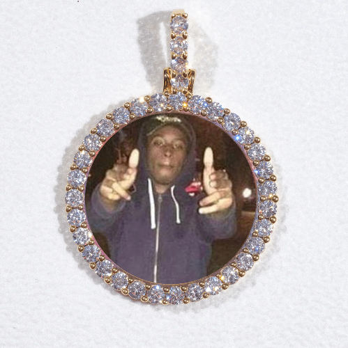 3D CIRCLE CUSTOM PICTURE PENDANT SMALL SIZE