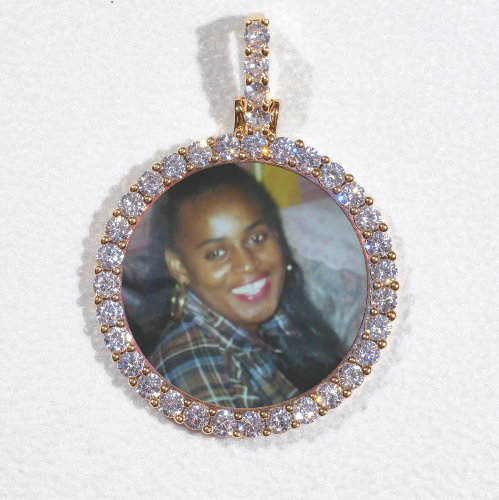 3D CIRCLE CUSTOM PICTURE PENDANT SMALL SIZE