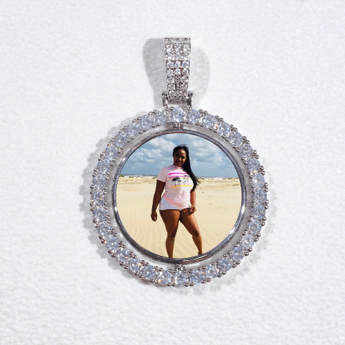 3D Spinning 2-Faced Custom Picture Pendant