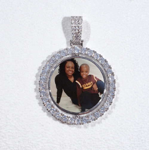 3D Spinning 2-Faced Custom Picture Pendant