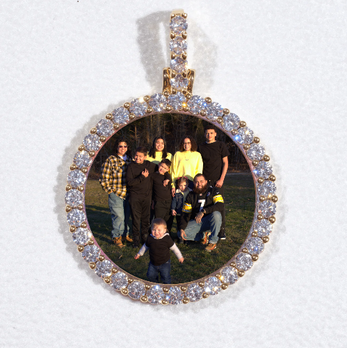 3D CIRCLE CUSTOM PICTURE PENDANT SMALL SIZE