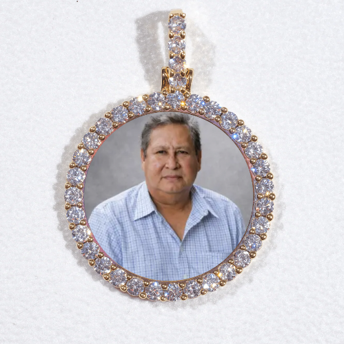 3D CIRCLE CUSTOM PICTURE PENDANT SMALL SIZE
