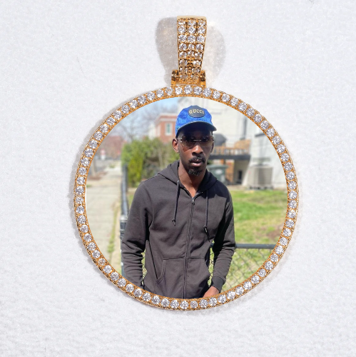 MEDIUM 3D CIRCLE CUSTOM PICTURE PENDANT