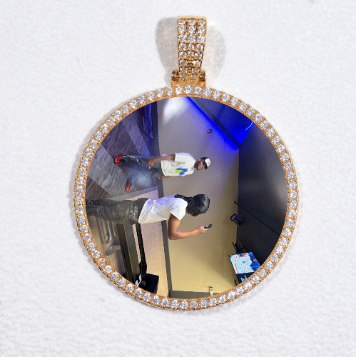 MEDIUM 3D CIRCLE CUSTOM PICTURE PENDANT
