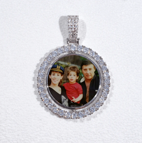 3D Spinning 2-Faced Custom Picture Pendant