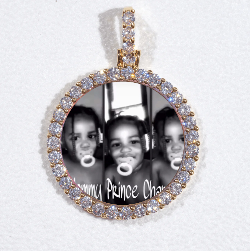 3D CIRCLE CUSTOM PICTURE PENDANT SMALL SIZE