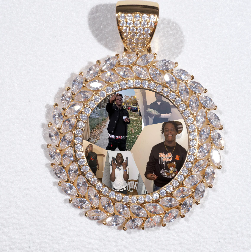 Large 3D Wheat Ear Custom Picture Pendant