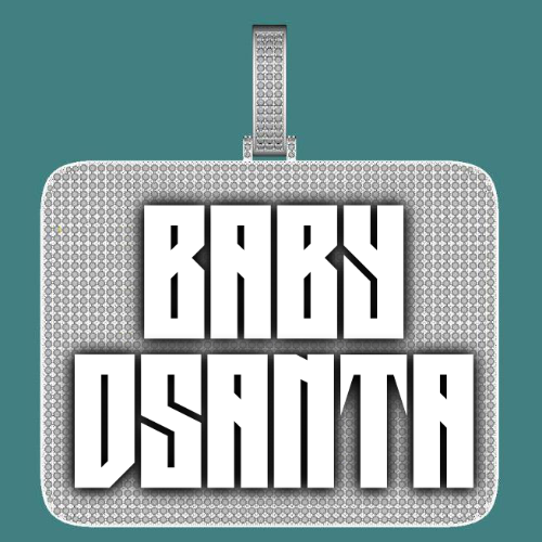 CUSTOM LETTER NECKLACE 3D BIG SQUARE